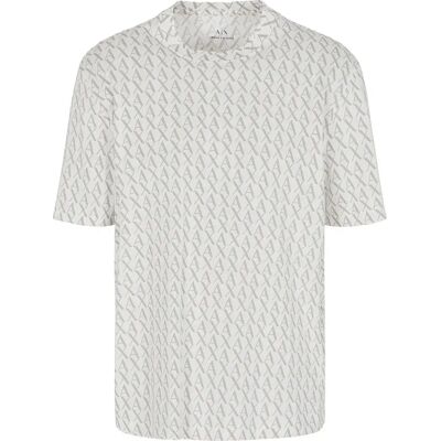 Armani Exchange Maglietta A Maniche Corte Xm001228a_f10356f Off White / Ash Allo 2XL Armani Exchange Maglietta A Maniche Corte Xm001228a_f10356f Off White / Ash Allo 2XL
