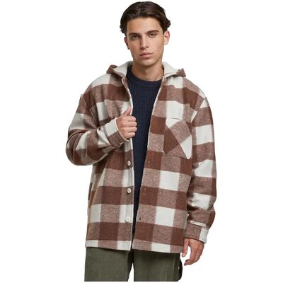 Urban Classics Giacca Big Check White Sand / Light Rust XL Urban Classics Giacca Big Check White Sand / Light Rust XL