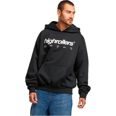 Mister Tee Felpa Con Cappuccio Highrollers Oversize Black 2XL Mister Tee Felpa Con Cappuccio Highrollers Oversize Black 2XL