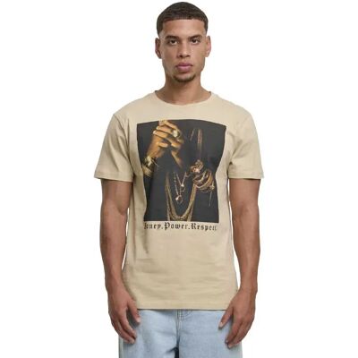 Mister Tee Maglietta A Maniche Corte Money. Power. Respect Sand XS Mister Tee Maglietta A Maniche Corte Money. Power. Respect Sand XS