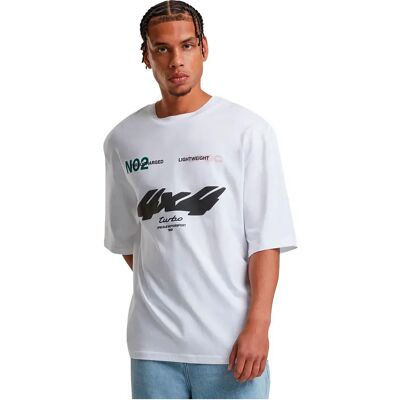 Mister Tee Maglietta A Maniche Corte Motorsport Heavy Oversize Sleeve White 2XL Mister Tee Maglietta A Maniche Corte Motorsport Heavy Oversize Sleeve White 2XL
