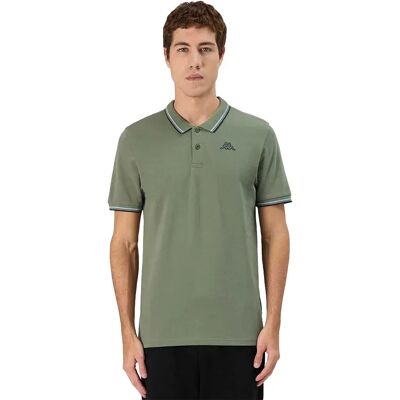 Kappa Polo A Maniche Corte Ezio 2 Green Olive / Blue Marine / Azure S Kappa Polo A Maniche Corte Ezio 2 Green Olive / Blue Marine / Azure S