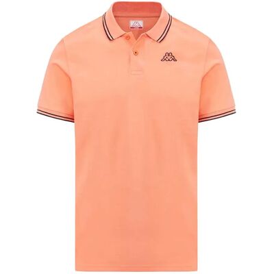 Kappa Polo A Maniche Corte Ezio 2 Orange Melon / Blue Marine L Kappa Polo A Maniche Corte Ezio 2 Orange Melon / Blue Marine L