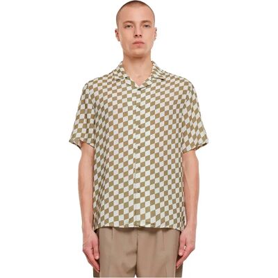 Urban Classics Camicia A Maniche Corte Viscose Aop Resort Khali Check 2XL Urban Classics Camicia A Maniche Corte Viscose Aop Resort Khali Check 2XL