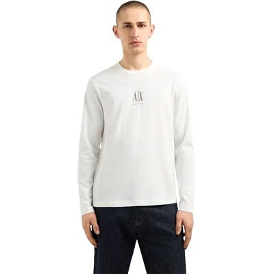 Armani Exchange Maglietta A Maniche Lunghe Xm00036_af12308 Off White 2XL Armani Exchange Maglietta A Maniche Lunghe Xm00036_af12308 Off White 2XL