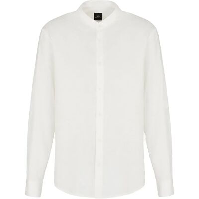 Armani Exchange Camicia A Maniche Lunghe Xm000717_af13181 Off White XS Armani Exchange Camicia A Maniche Lunghe Xm000717_af13181 Off White XS