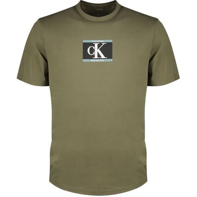 Calvin Klein Maglietta A Maniche Corte Graphic Box Dusty Olive S Calvin Klein Maglietta A Maniche Corte Graphic Box Dusty Olive S