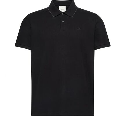 Calvin Klein Polo A Maniche Corte Pique Classic Black L Calvin Klein Polo A Maniche Corte Pique Classic Black L