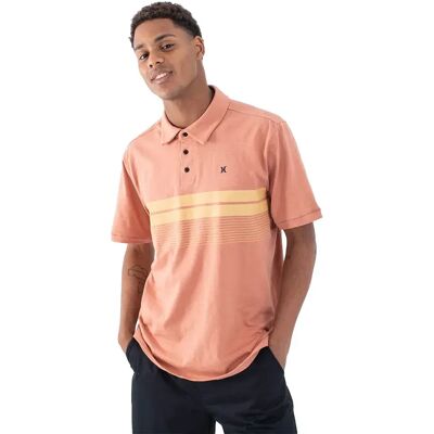 Hurley Polo A Maniche Corte Slub Stripe Martian Rust S Hurley Polo A Maniche Corte Slub Stripe Martian Rust S