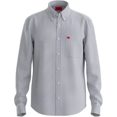Hugo Camicia A Maniche Lunghe Evito 10206255 0 Bright Blue M Hugo Camicia A Maniche Lunghe Evito 10206255 0 Bright Blue M