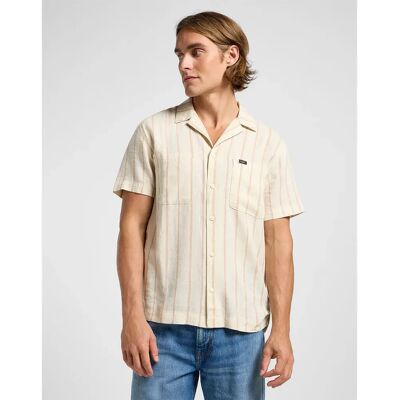 Lee Camicia A Maniche Corte Camp 2 Pocket Relaxed Fit Soy Bean L Lee Camicia A Maniche Corte Camp 2 Pocket Relaxed Fit Soy Bean L