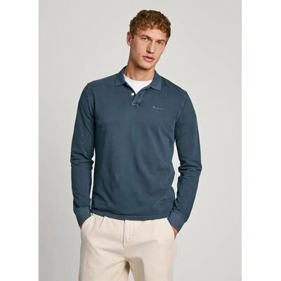 Pepe Jeans Polo A Maniche Lunghe New Oliver Dulwich Blue S Pepe Jeans Polo A Maniche Lunghe New Oliver Dulwich Blue S