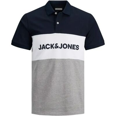 Jack & Jones Polo A Maniche Corte Elogo Blocking Navy Blazer S Jack & Jones Polo A Maniche Corte Elogo Blocking Navy Blazer S