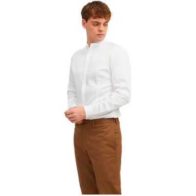 Jack & Jones Camicia A Maniche Lunghe Parma Band White L Jack & Jones Camicia A Maniche Lunghe Parma Band White L