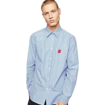 Diesel Camicia A Maniche Lunghe Moi Regular Straight Blue L Diesel Camicia A Maniche Lunghe Moi Regular Straight Blue L