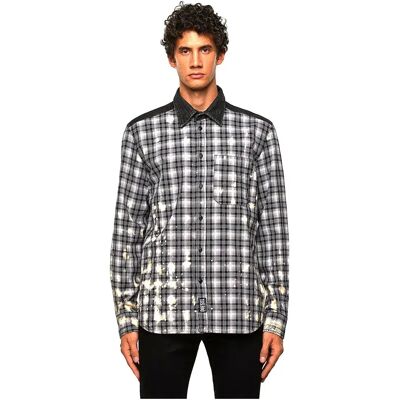 Diesel Camicia A Maniche Lunghe Moon Check Black XL Diesel Camicia A Maniche Lunghe Moon Check Black XL