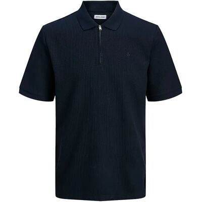 Jack & Jones Polo A Maniche Corte Austin Zip Plus Size Navy Blazer / Classic 3XL Jack & Jones Polo A Maniche Corte Austin Zip Plus Size Navy Blazer / Classic 3XL