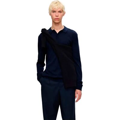 Selected Polo A Maniche Lunghe Tray Navy Blazer L Selected Polo A Maniche Lunghe Tray Navy Blazer L