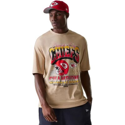 New Era Maglietta A Maniche Corte Nfl Washed Super Bowl Oversized Kansas City Chiefs Medium Beige S New Era Maglietta A Maniche Corte Nfl Washed Super Bowl Oversized Kansas City Chiefs Medium Beige S