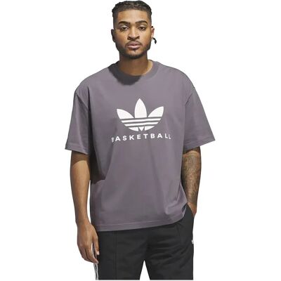Adidas Originals Maglietta A Maniche Corte Originals Basketball Courtside Grey Strata L Adidas Originals Maglietta A Maniche Corte Originals Basketball Courtside Grey Strata L