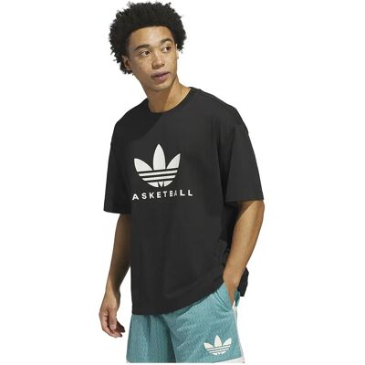 Adidas Originals Maglietta A Maniche Corte Originals Basketball Courtside Black 2XL Adidas Originals Maglietta A Maniche Corte Originals Basketball Courtside Black 2XL