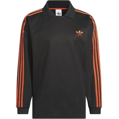 Adidas Originals Polo A Maniche Lunghe Rugby Black / Preloved Red 2XL Adidas Originals Polo A Maniche Lunghe Rugby Black / Preloved Red 2XL