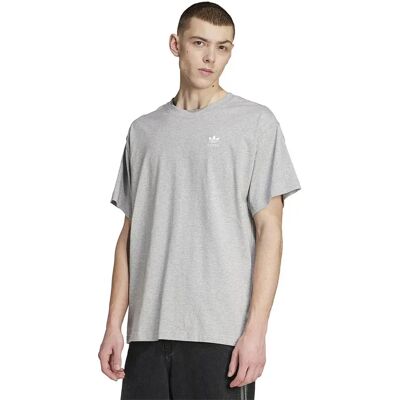 Adidas Originals Maglietta A Maniche Corte Trefoil Essentials Oversized Medium Grey Heather / White M Adidas Originals Maglietta A Maniche Corte Trefoil Essentials Oversized Medium Grey Heather / White M