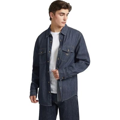 Guess Jeans Camicia A Maniche Lunghe Regular Denim New Dark Rinse Wa XS Guess Jeans Camicia A Maniche Lunghe Regular Denim New Dark Rinse Wa XS