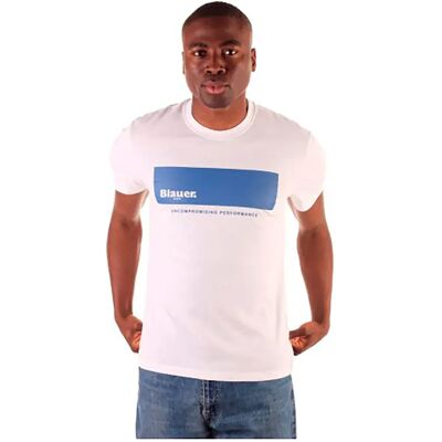 Blauer Maglietta A Maniche Corte 21sbluh02132-0057 White XL Blauer Maglietta A Maniche Corte 21sbluh02132-0057 White XL