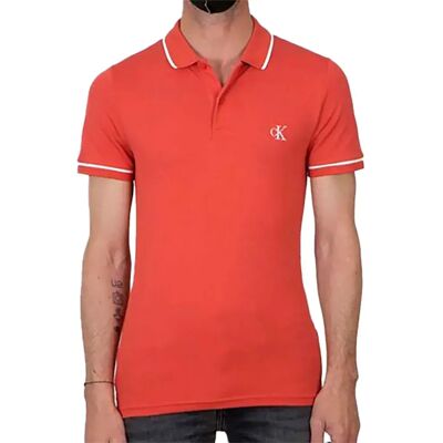 Calvin Klein Polo A Maniche Corte J30j315603 Red M Calvin Klein Polo A Maniche Corte J30j315603 Red M