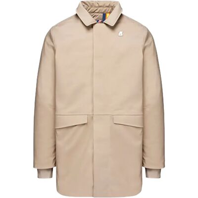 K-way Giacca Bennal Bonded Padded Beige 2XL K-way Giacca Bennal Bonded Padded Beige 2XL
