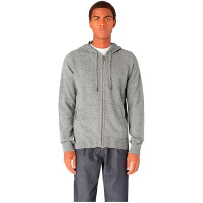 K-way Maglione Con Zip Completo Marcy Lambswool Gray S K-way Maglione Con Zip Completo Marcy Lambswool Gray S