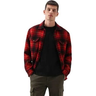 Woolrich Camicia Overshirt Alaskan Bonded Red 2XL Woolrich Camicia Overshirt Alaskan Bonded Red 2XL