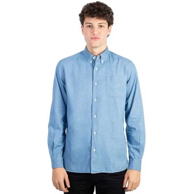 Woolrich Camicia A Maniche Lunghe Classic Indigo M Woolrich Camicia A Maniche Lunghe Classic Indigo M