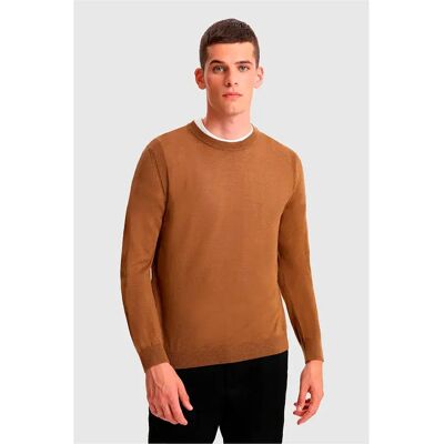 Woolrich Maglione Lana Merino Brown S Woolrich Maglione Lana Merino Brown S