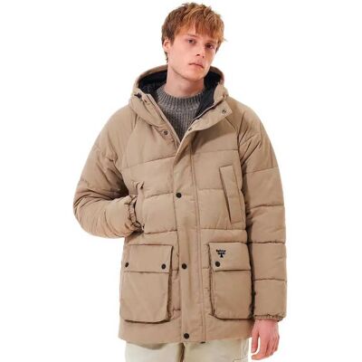 Barbour Giacca Glacial Quilt Brown / Beige XL Barbour Giacca Glacial Quilt Brown / Beige XL