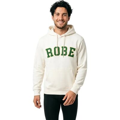 Kappa Felpa Con Cappuccio 67114jw White / Green L Kappa Felpa Con Cappuccio 67114jw White / Green L