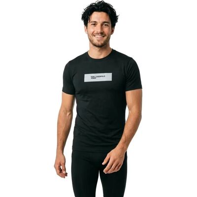 Karl Lagerfeld Jeans Maglietta A Maniche Corte Reflective Slim Fit Black M Karl Lagerfeld Jeans Maglietta A Maniche Corte Reflective Slim Fit Black M