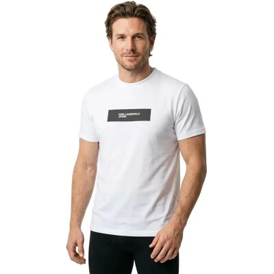 Karl Lagerfeld Jeans Maglietta A Maniche Corte Reflective Slim Fit White S Karl Lagerfeld Jeans Maglietta A Maniche Corte Reflective Slim Fit White S