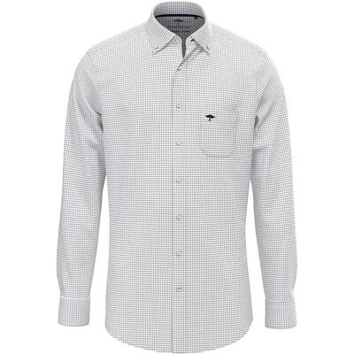 Fynch Hatton Camicia A Maniche Lunghe Soft Oxford Navy Check M Fynch Hatton Camicia A Maniche Lunghe Soft Oxford Navy Check M