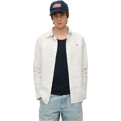 Superdry Camicia A Maniche Lunghe Classic Oxford Optic White Oxford 2XL Superdry Camicia A Maniche Lunghe Classic Oxford Optic White Oxford 2XL