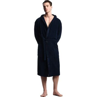 Emporio Armani Vestaglia Sponge Bathrobe Navy M Emporio Armani Vestaglia Sponge Bathrobe Navy M