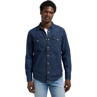 Lee Camicia A Maniche Lunghe Western Regular Fit Mid Stone 2 4XL Lee Camicia A Maniche Lunghe Western Regular Fit Mid Stone 2 4XL