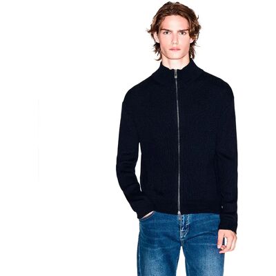 Armani Maglione Con Zip Completo Xm000912_af10348 Deep Navy 2XL Armani Maglione Con Zip Completo Xm000912_af10348 Deep Navy 2XL