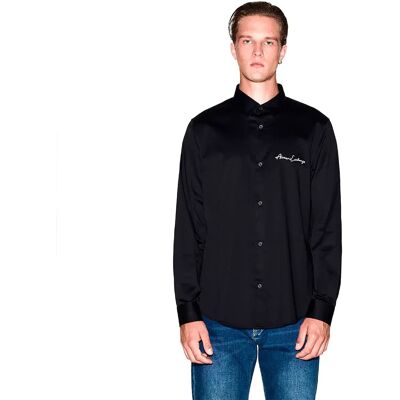 Armani Exchange Camicia A Maniche Lunghe Xm00122_af10192 Black L Armani Exchange Camicia A Maniche Lunghe Xm00122_af10192 Black L