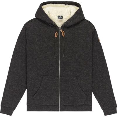 Quiksilver Felpa Con Zip Keller Black Heather M Quiksilver Felpa Con Zip Keller Black Heather M