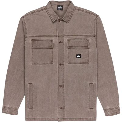 Quiksilver Camicia A Maniche Lunghe Mohab Washed Twill Chocolate Brown M Quiksilver Camicia A Maniche Lunghe Mohab Washed Twill Chocolate Brown M
