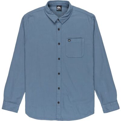 Quiksilver Camicia A Maniche Lunghe Motherfly Solid China Blue 2XL Quiksilver Camicia A Maniche Lunghe Motherfly Solid China Blue 2XL