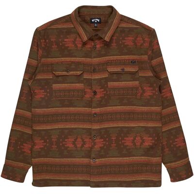 Billabong Camicia A Maniche Lunghe Offshore Jacquard Dark Cedar 2XL Billabong Camicia A Maniche Lunghe Offshore Jacquard Dark Cedar 2XL