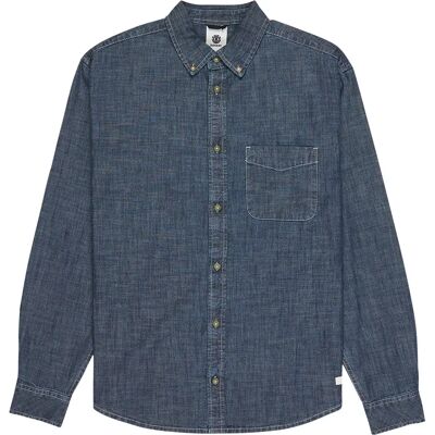 Element Camicia A Maniche Lunghe Button Down Chambray Regular Fit Chambray Blue XL Element Camicia A Maniche Lunghe Button Down Chambray Regular Fit Chambray Blue XL